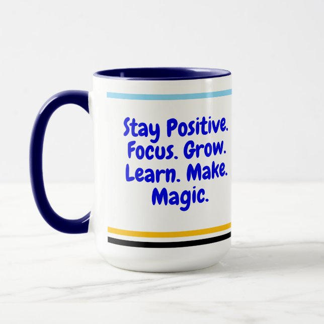 Positivt citat för kollegor | Unik motivation Mugg (Vänster)