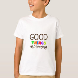 Positivt citat, typografisk t-shirt