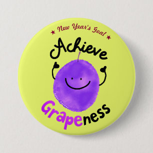 Positivt Grape Pun - uppnå grafik Knapp