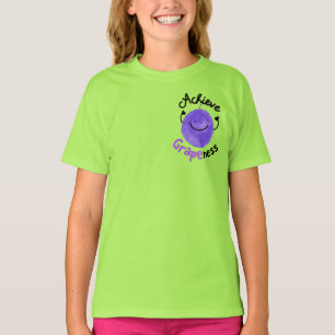 Positivt Grape Pun - uppnå grafik T-shirt