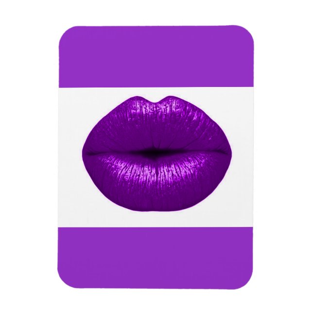 POSITIVT LILA LIPSTICK MAKEUP BEAUTY MODE MAGNET (Vertikal)