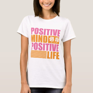 Positivt liv, motiv t shirt