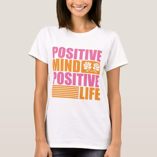 Positivt liv, motiv t shirt (Framsida)