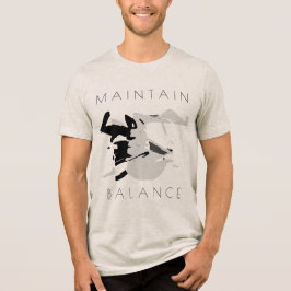 Positivt meddelande om att upprätthålla balans i G T Shirt