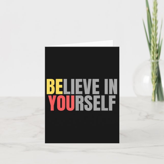 Positivt meddelande om motivation citat tror på di (Framsida)