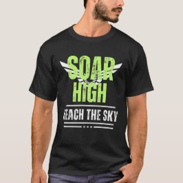 Positivt meddelande snart hög rand i Himmel Manar T Shirt