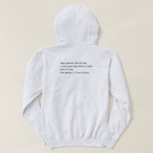 Positivt meddelande, svettskjorta t shirt