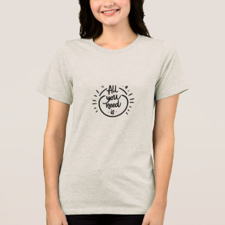 positivt meddelande t shirt