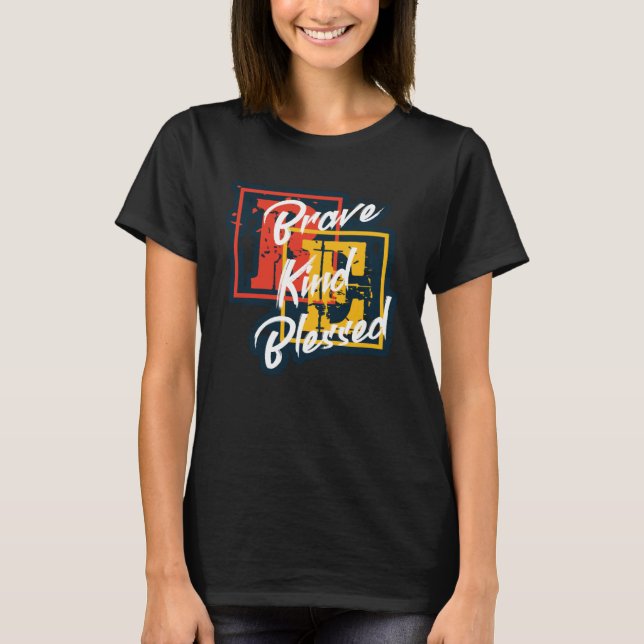 Positivt motiverat meddelande om att det ska vara  t shirt (Framsida)