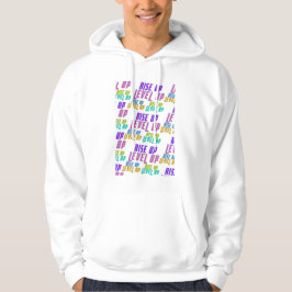 Positivt offertutrymme på stiga upp upp-nivå hoodie