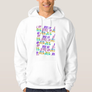 Positivt offertutrymme på stiga upp upp-nivå hoodie