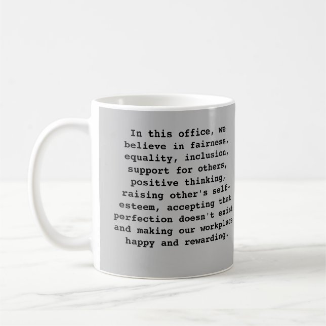 Positivt Ord Office Mugg (Vänster)