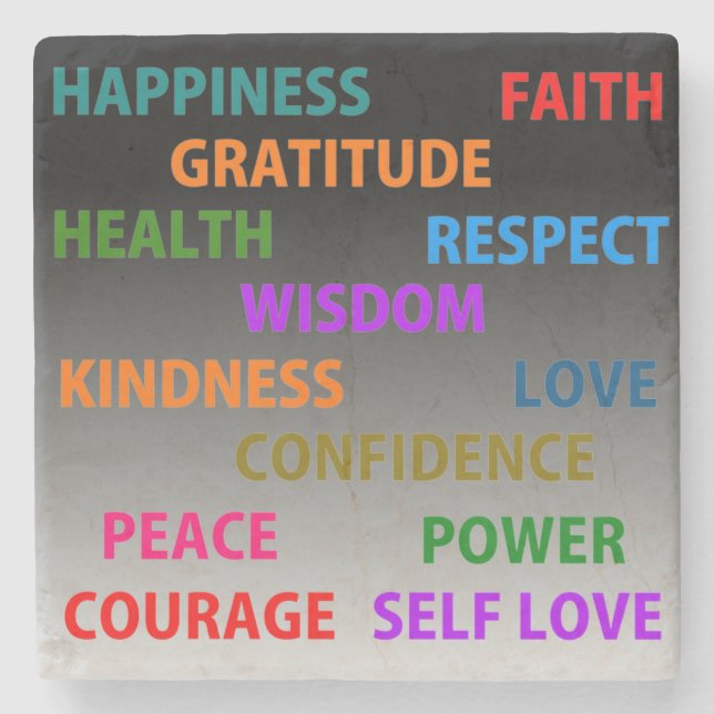 Positivt ord stenunderlägg (Framsidan)