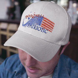 POSITIVT PATRIOTISKA FLAGGA KÄRLEK AMERIKA KEPS