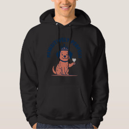 Positivt perfekt valp kärlek brevpapper hoodie