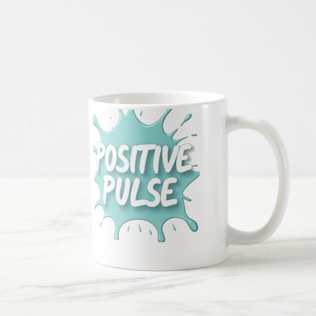 Positivt puls-sprutargrafik kaffemugg (Höger)