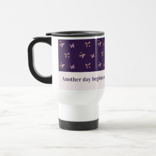 Positivt Redo för Elegant Rosa Butterfly Resemugg