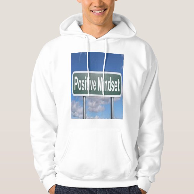 positivt sinnad hoodie (Framsida)