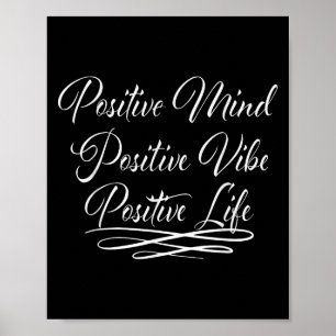 Positivt sinne Positiv stämning Positivt liv Motiv Poster