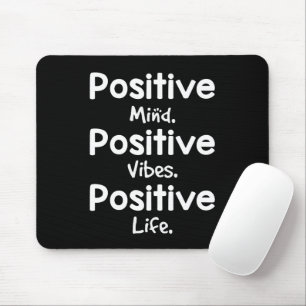 Positivt sinne positiva vibrationer positivt liv musmatta