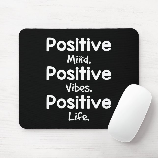 Positivt sinne Positiva vibrationer Positivt liv Musmatta (Med mus)