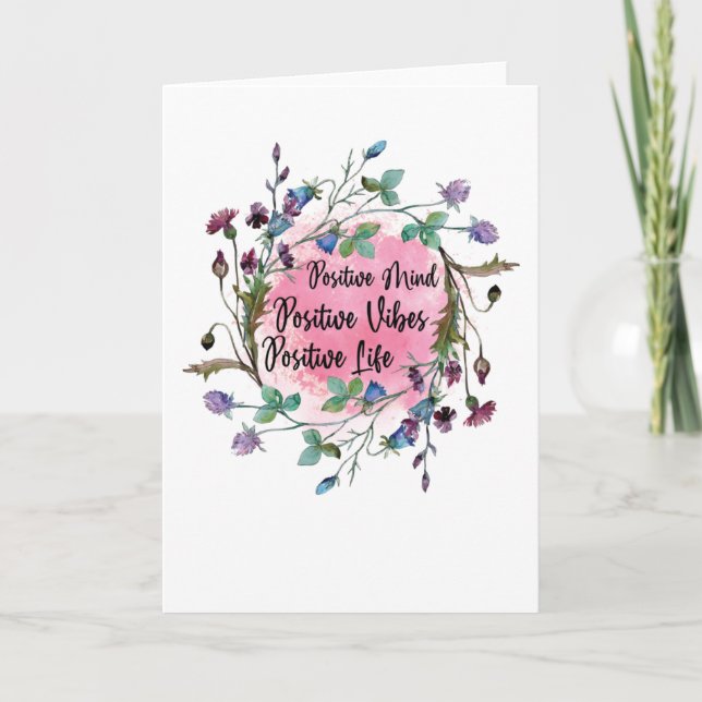 Positivt sinne Vibe Life Kort (Framsida)
