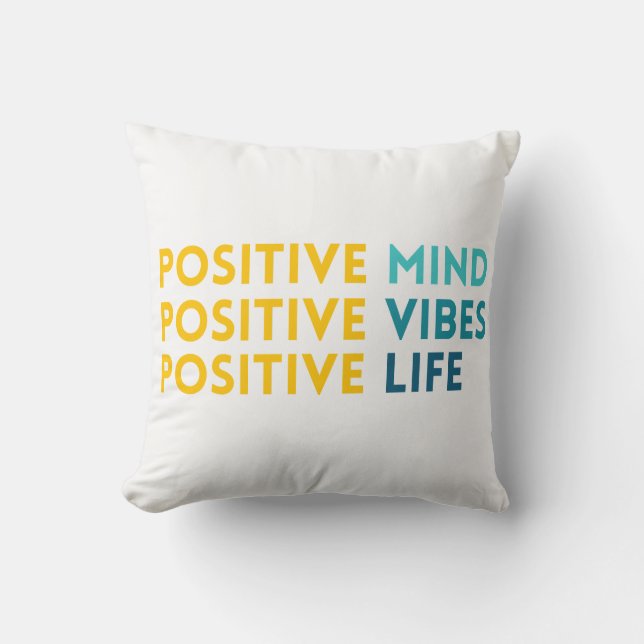 Positivt sinne, Vibes, Life Motivational Kudde (Framsida)