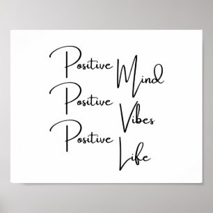 Positivt sinne Vibes Positive Life Poster
