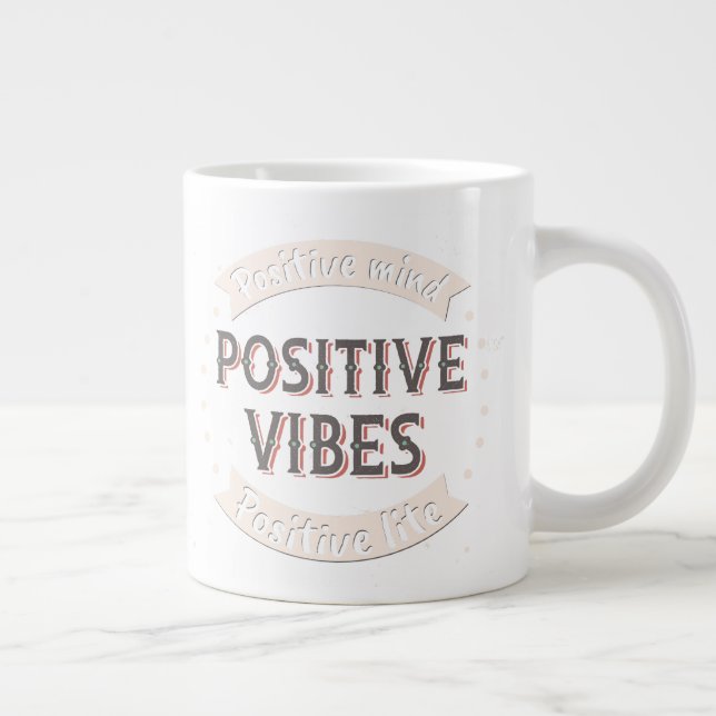 Positivt sinne Vibes Positive Lite Jumbo Mugg (Höger)