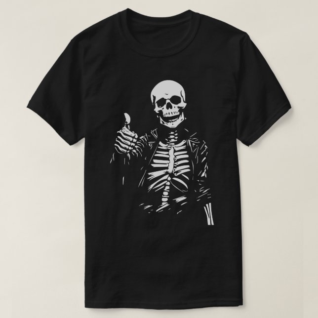positivt skelett t shirt (Design framsida)
