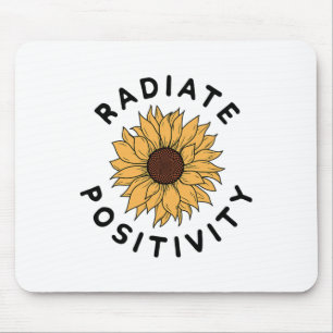 Positivt Solrospositivt meddelande Human Kindne Musmatta