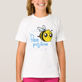 Positivt tänkande Bee Positive Cute Bee T Shirt