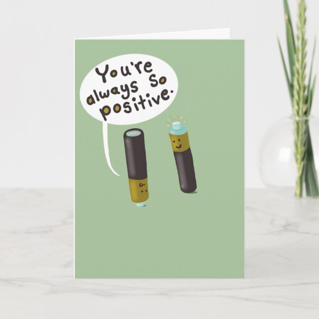 Positivt till och med kring negativa. kort (Framsida)