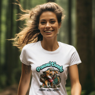 Positivt vandrande med min kompis t shirt