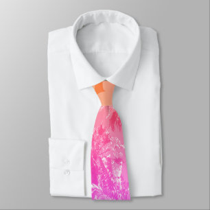 Positivt Vibes Pastel Färger Handflatan Träd Tie Slips