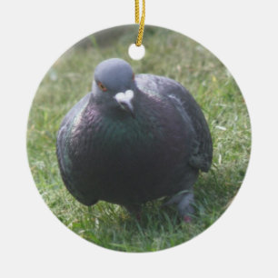 Posning Pigeon Anpassningsbar Birthday Julgransprydnad Keramik