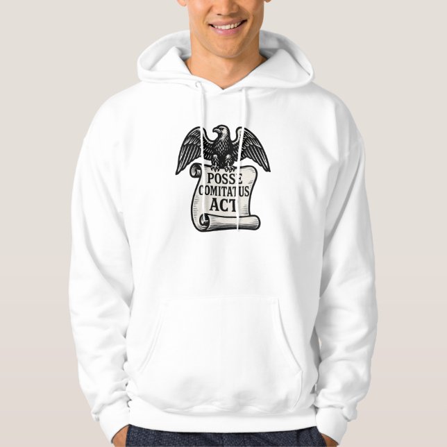 Posse Comitatus Act Eagle Rulla Hoodie (Framsida)