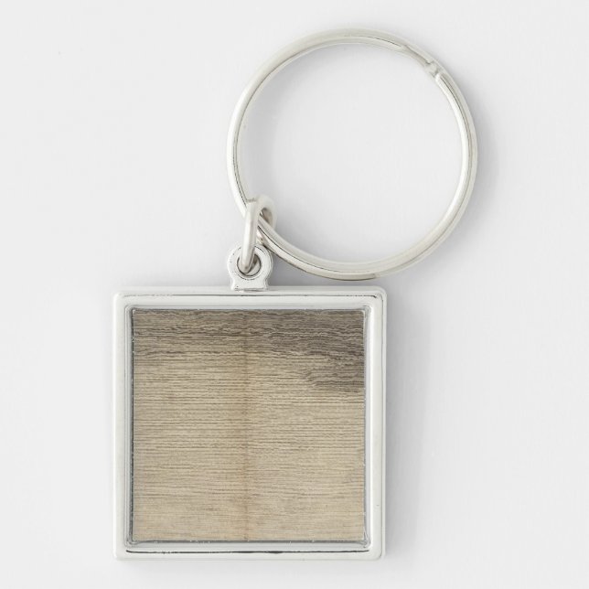 Possession Bay, Sydgeorgien Fyrkantig Silverfärgad Nyckelring (Framsidan)