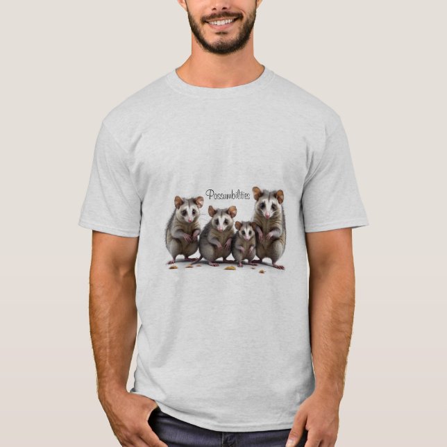 Possum Älskare T Shirt (Framsida)