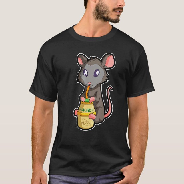 Possum and Opossum Fans for Opossum and Racccoon 4 T Shirt (Framsida)