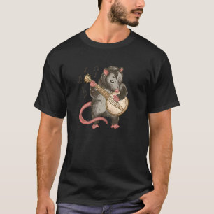 Possum Banjo Animal Opossum Banjo Player T Shirt