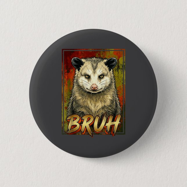 Possum Bruh Opossumgänget Knapp (Framsida)