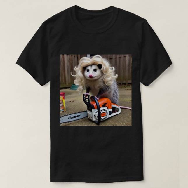 Possum Chainszamassakern med Marsupial Monro T Shirt (Design framsida)