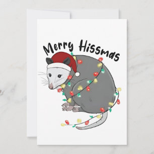 Possum Eat Sopor jul Ljus Merry Hissmass Meddelande