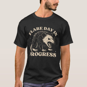 Possum Flare Day Funny Sarcastic Opossum T Shirt