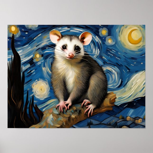 Possum i Starry-natten Poster (Framsidan)
