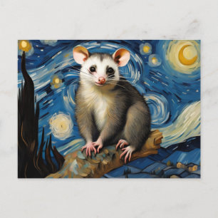 Possum i Starry-natten Vykort