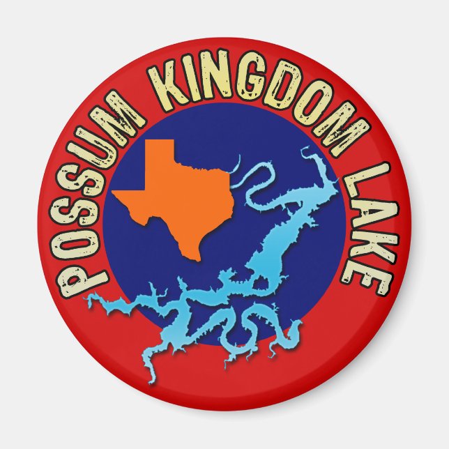 Possum Kingdom Sjö, Texas Magnet (Framsidan)