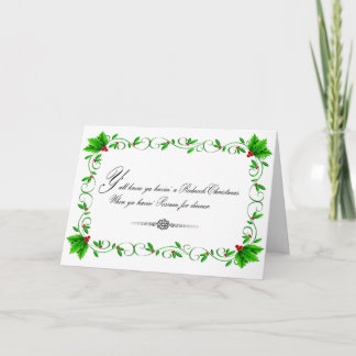 Possum-middagsjokort (vitt) helgkort