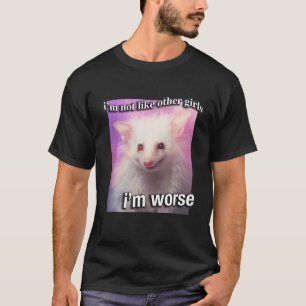 Possum Opossum jag är inte som andra flickor jag ä T Shirt